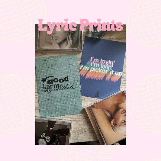 AG Lyric Print